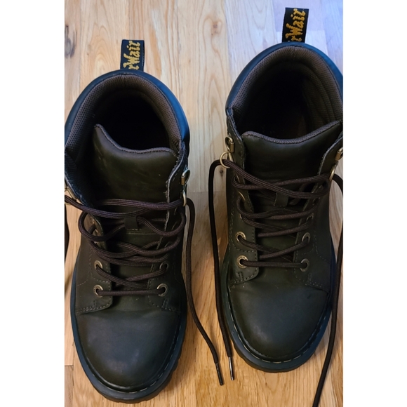 Dr. Martens Faora Mid Top Brown Leather Boot Size 8 - Picture 14 of 15